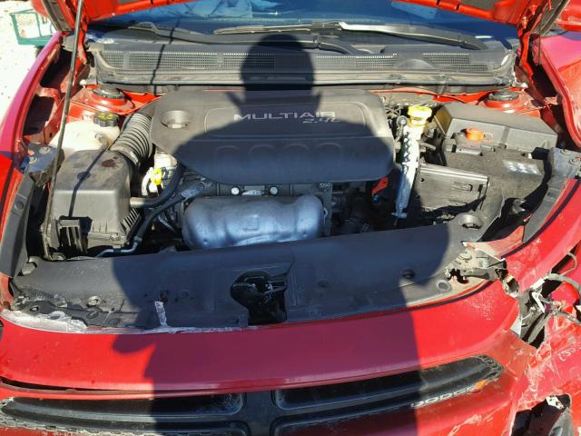 1C3CDFBB2ED877869 - 2014 DODGE DART SXT RED photo 7