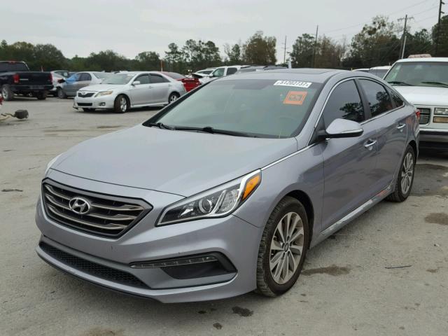 5NPE34AF9GH412065 - 2016 HYUNDAI SONATA SPO GRAY photo 2