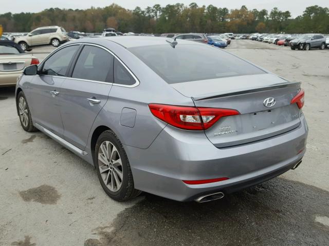 5NPE34AF9GH412065 - 2016 HYUNDAI SONATA SPO GRAY photo 3