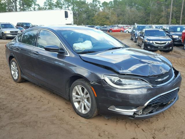 1C3CCCAB5FN608232 - 2015 CHRYSLER 200 LIMITE GRAY photo 1