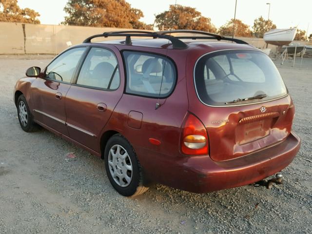 KMHJW35FXYU150893 - 2000 HYUNDAI ELANTRA GL RED photo 3