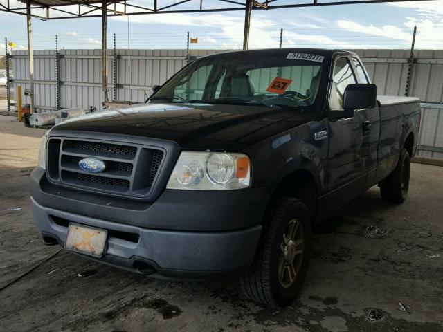 1FTRF14W77KC87832 - 2007 FORD F150 BLACK photo 2