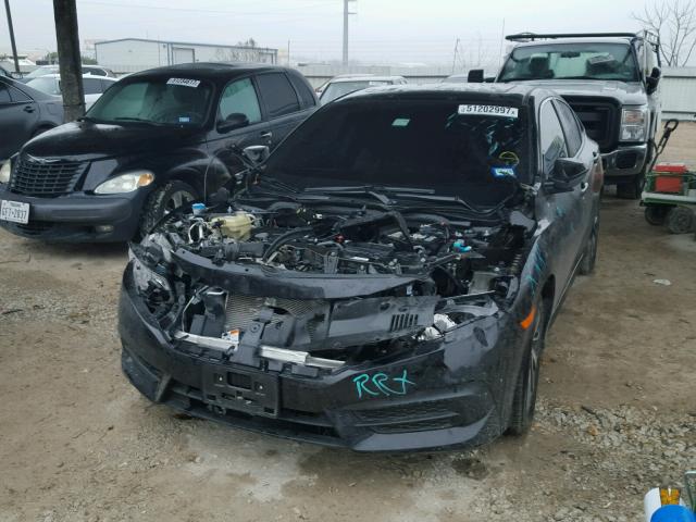 19XFC2F75GE079846 - 2016 HONDA CIVIC EX BLACK photo 2