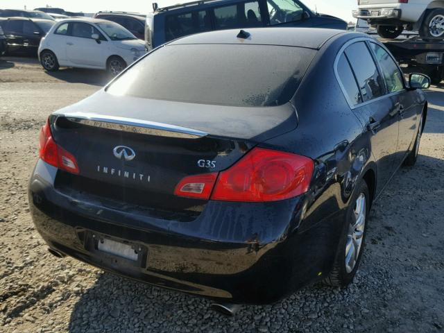 JNKBV61E48M220560 - 2008 INFINITI G35 BLACK photo 4