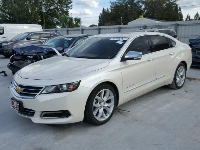 1G1145SL2EU102891 - 2014 CHEVROLET IMPALA LTZ WHITE photo 2