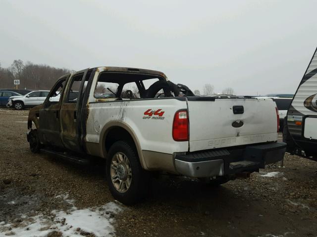 1FTSW21R59EA06246 - 2009 FORD F250 SUPER WHITE photo 3