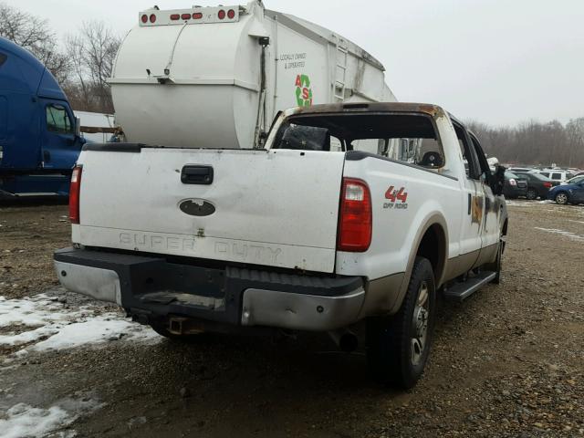 1FTSW21R59EA06246 - 2009 FORD F250 SUPER WHITE photo 4