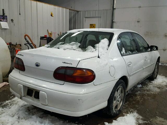 1G1ND52JX3M702054 - 2003 CHEVROLET MALIBU WHITE photo 4