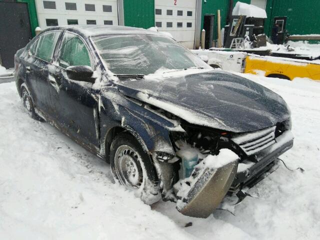 3VW1K7AJ8DM419258 - 2013 VOLKSWAGEN JETTA BASE BLUE photo 1