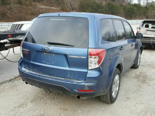 JF2SH61659H708901 - 2009 SUBARU FORESTER 2 BLUE photo 4