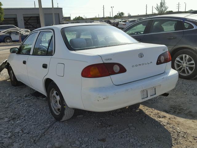 1NXBR12E31Z521121 - 2001 TOYOTA COROLLA CE WHITE photo 3