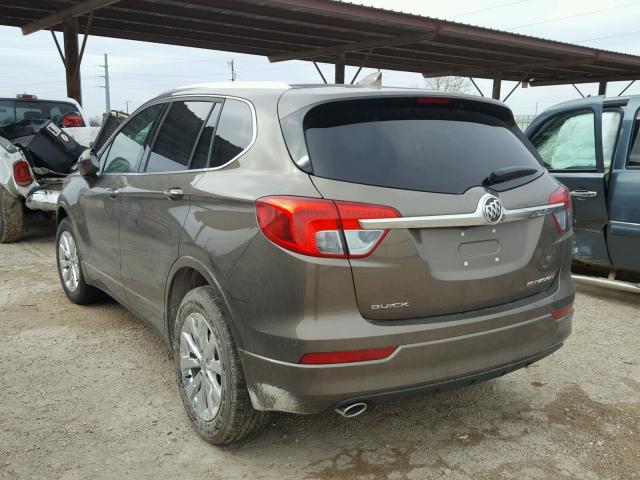 LRBFXBSA1HD161080 - 2017 BUICK ENVISION E BROWN photo 3