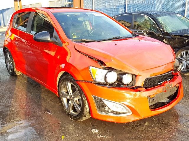 1G1JG6SB7F4142972 - 2015 CHEVROLET SONIC RS RED photo 1