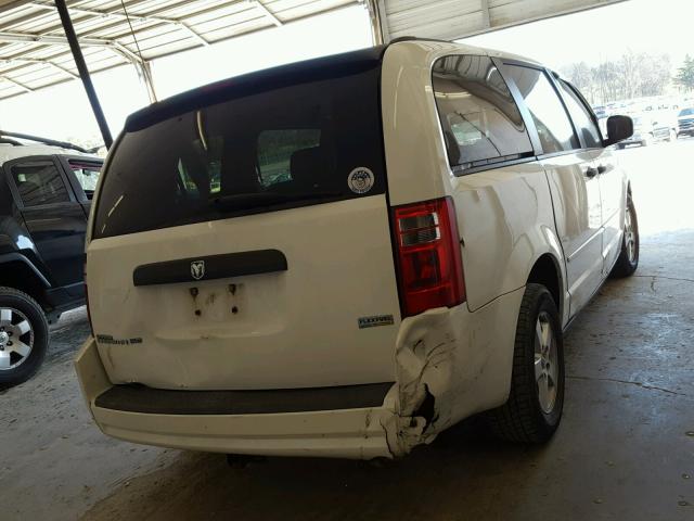 1D8HN44H78B109505 - 2008 DODGE GRAND CARA WHITE photo 4