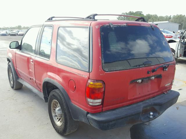 1FMYU22X0XUA09910 - 1999 FORD EXPLORER RED photo 3