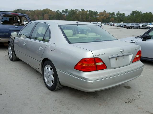 JTHBN30FX10025682 - 2001 LEXUS LS 430 SILVER photo 3