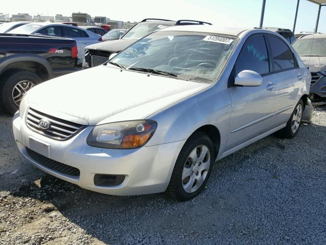 KNAFE222295640262 - 2009 KIA SPECTRA EX SILVER photo 2