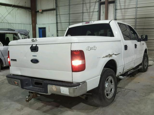 1FTPW14505KF09736 - 2005 FORD F150 SUPER WHITE photo 4