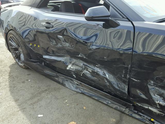 1G1FK3D60H0215936 - 2017 CHEVROLET CAMARO ZL1 BLACK photo 9