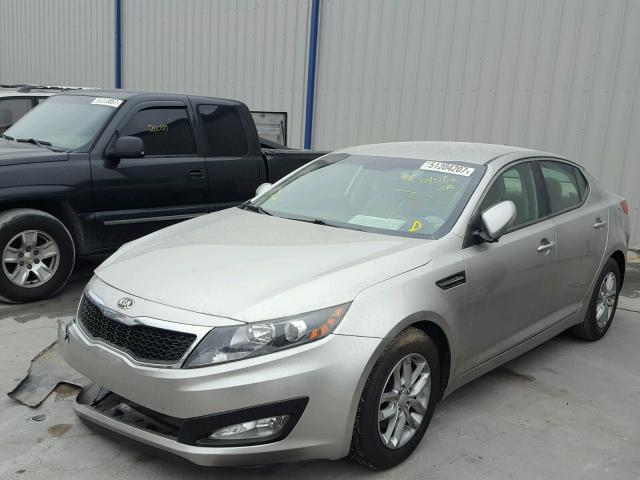 KNAGM4A7XD5336069 - 2013 KIA OPTIMA LX SILVER photo 2