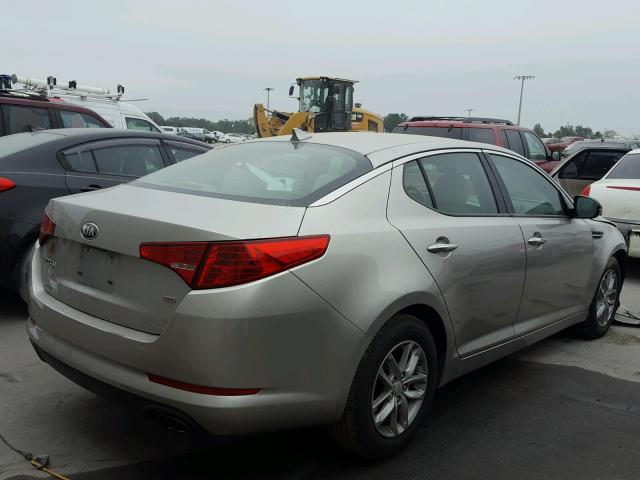 KNAGM4A7XD5336069 - 2013 KIA OPTIMA LX SILVER photo 4