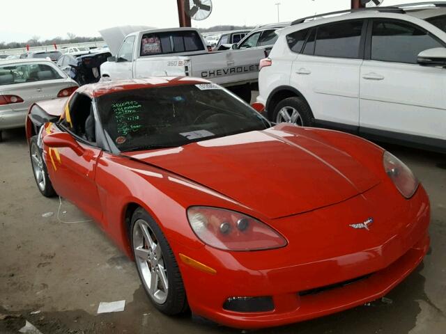 1G1YY25W285134584 - 2008 CHEVROLET CORVETTE RED photo 1