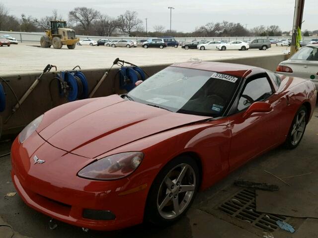 1G1YY25W285134584 - 2008 CHEVROLET CORVETTE RED photo 2