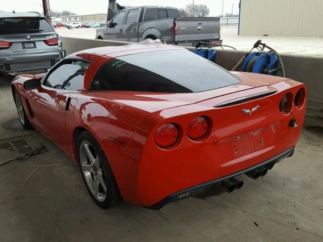 1G1YY25W285134584 - 2008 CHEVROLET CORVETTE RED photo 3