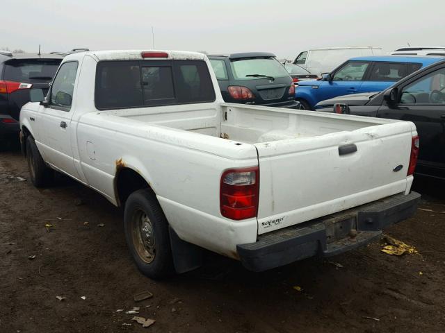 1FTYR10E54PA55048 - 2004 FORD RANGER WHITE photo 3