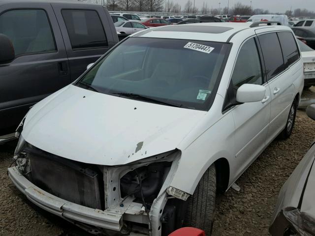 5FNRL38729B005040 - 2009 HONDA ODYSSEY EX WHITE photo 2