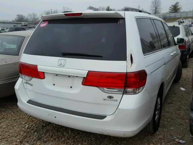 5FNRL38729B005040 - 2009 HONDA ODYSSEY EX WHITE photo 4