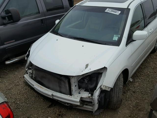 5FNRL38729B005040 - 2009 HONDA ODYSSEY EX WHITE photo 9