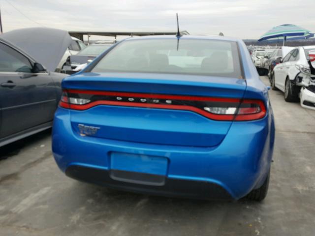 1C3CDFAA9FD415058 - 2015 DODGE DART SE BLUE photo 9