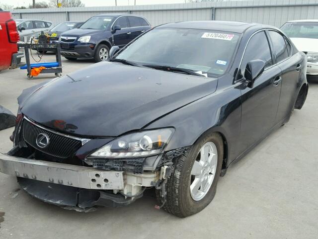 JTHBK262762010012 - 2006 LEXUS IS 250 BLACK photo 2