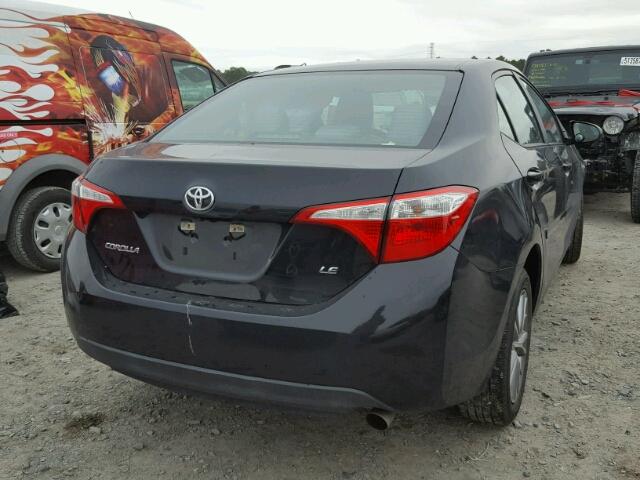 5YFBURHE6FP328636 - 2015 TOYOTA COROLLA L BLACK photo 4