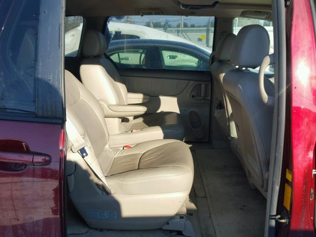 5TDBA22C54S027934 - 2004 TOYOTA SIENNA XLE BURGUNDY photo 6