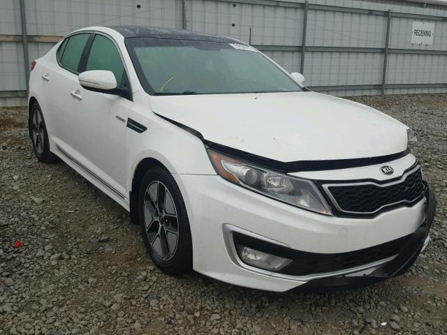 KNAGM4AD1D5056594 - 2013 KIA OPTIMA HYB WHITE photo 1