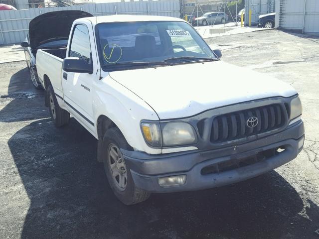 5TENL42N81Z728261 - 2001 TOYOTA TACOMA WHITE photo 1