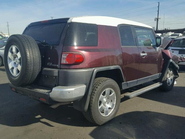 JTEZU11F770011846 - 2007 TOYOTA FJ CRUISER PURPLE photo 4