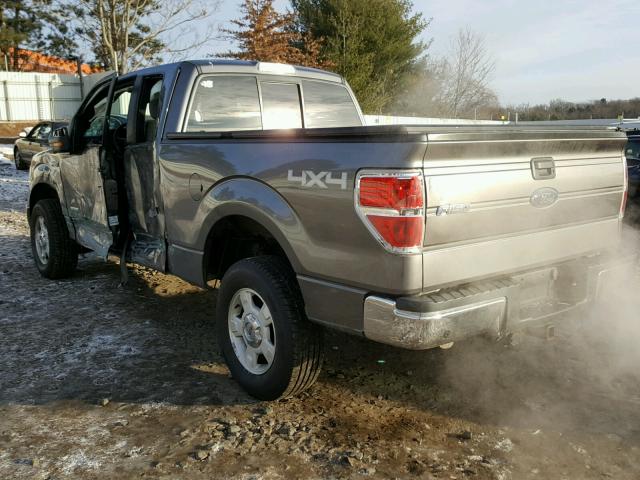 1FTFX1ET3CFC46735 - 2012 FORD F150 SUPER GRAY photo 3