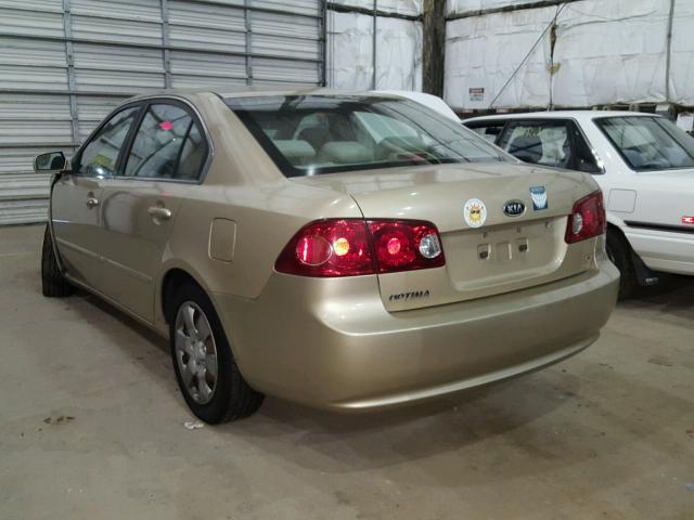 KNAGE123X85199485 - 2008 KIA OPTIMA LX GOLD photo 3