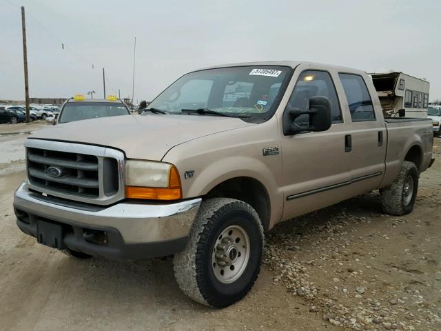 1FTNW21S5XEE26196 - 1999 FORD F250 SUPER GOLD photo 2