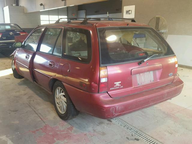 3FAFP15P7XR137924 - 1999 FORD ESCORT SE RED photo 3