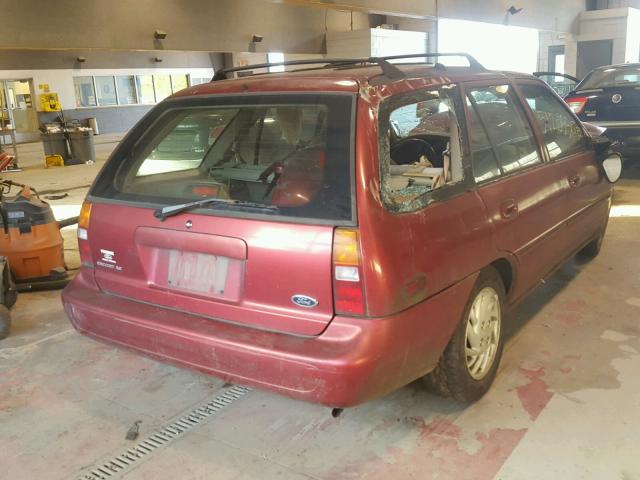 3FAFP15P7XR137924 - 1999 FORD ESCORT SE RED photo 4