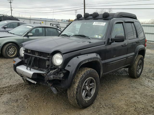 1J4GL38K73W591663 - 2003 JEEP LIBERTY RE BLACK photo 2