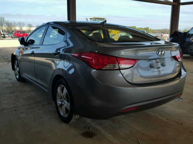 5NPDH4AEXDH346271 - 2013 HYUNDAI ELANTRA GL GRAY photo 3