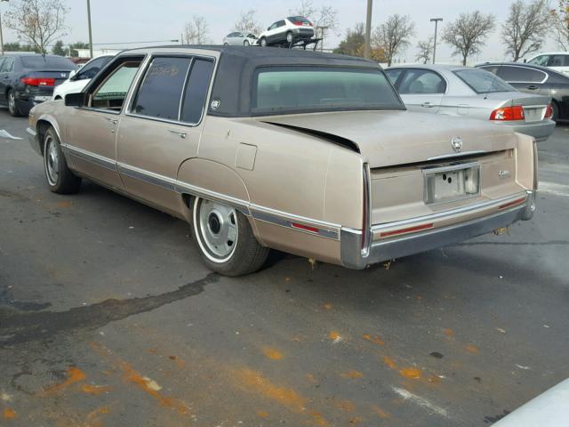 1G6CB53B7N4273036 - 1992 CADILLAC FLEETWOOD GOLD photo 3