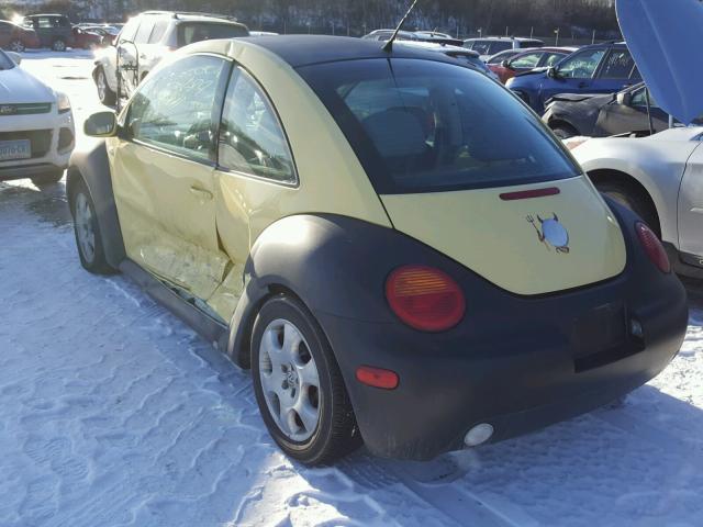 3VWCK21C13M408579 - 2003 VOLKSWAGEN NEW BEETLE YELLOW photo 3