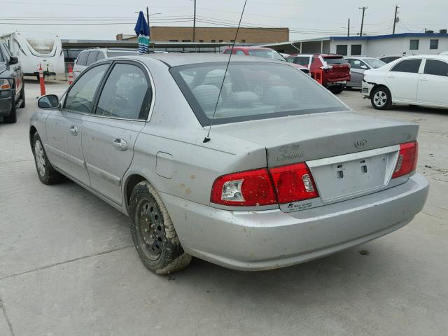 KNAGD126X65468658 - 2006 KIA OPTIMA LX SILVER photo 3