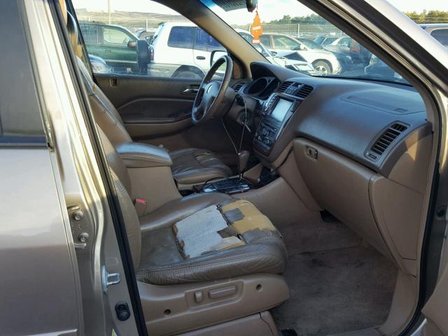 2HNYD189X4H513817 - 2004 ACURA MDX TOURIN TAN photo 5